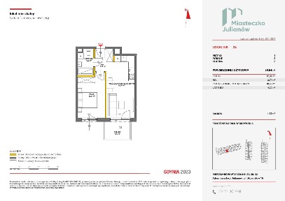 2-pokojowe mieszkanie 39m2 + balkon