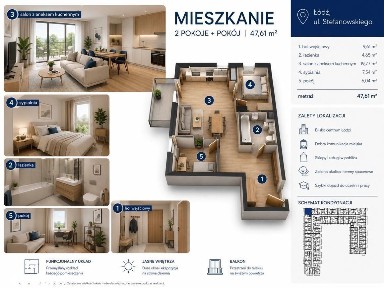 Mieszkanie gotowe do odbioru | Manufaktura | Piotrkowska | Metro |