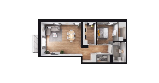 2-pokojowe mieszkanie 53m2 + balkon Bez Prowizji