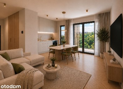 Bez prowizji | Widok na zieleń | 68 m² | Duży salon