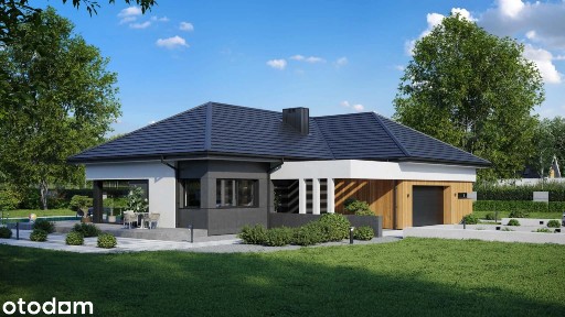 Nowy dom parterowy 133m2+ garaż 37m2