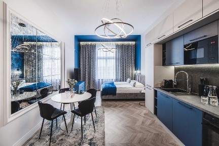 Jasne studio 30 m² | widok w stronę Starówki i Wisły | wysoki standard