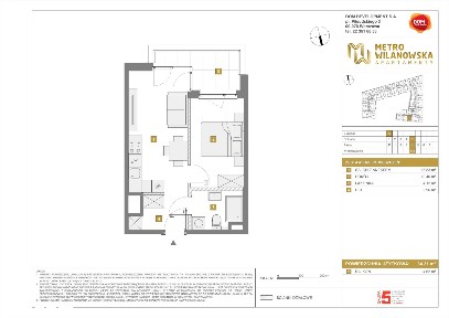 2-pokojowe mieszkanie 34m2 + balkon