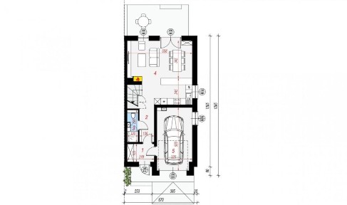 Nowy dom 123 m2 z garażem | 3 sypialnie | ogród