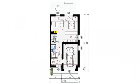 Nowy dom 123 m2 z garażem | 3 sypialnie | ogród