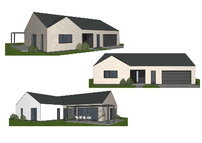 Nowoczesny Dom Premium 182,90 m2 wolnostojący parterowy 1200m2 działki