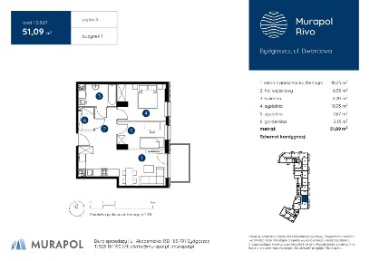 3-pokojowe mieszkanie 51m2 + balkon Bez Prowizji