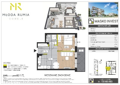 Młoda Rumia | mieszkanie 2-pok. | MR15 P4/M3
