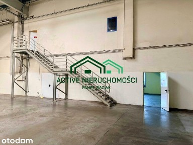 Hala, magazyn, biuro + socjal, 1412m2 + 217,2m2