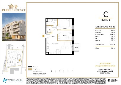 3-pokojowe mieszkanie 52m2 + balkon Bezpośrednio