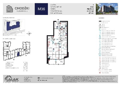 2-pokojowe mieszkanie 47m2 + balkon