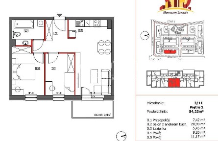 3-pokojowe mieszkanie/balkon/Kąty Wrocławskie
