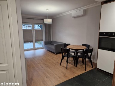 DWUPOKOJOWE, 40m2, WAWER, parter, taras, garaż, KLIMATYZACJA