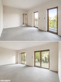 Apartament w centrum miasta z loggią i ogrodem
