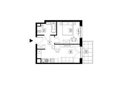 Klucze w styczniu 2027 | balkon | dla singla