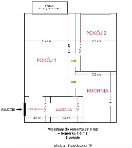 Mieszkanie do generalnego remontu na Karolewie blisko centrum Łodzi