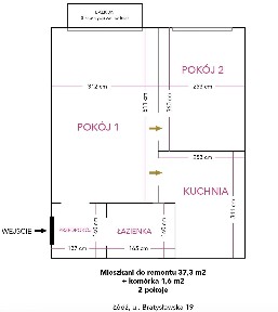 Mieszkanie do generalnego remontu na Karolewie blisko centrum Łodzi