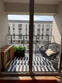 3-pok., 53 m2 apartament z garażem i komórką, (w pełni wyposażony z klimatyzacją) ul Kilińskiego 121A, Centrum Łódź Śródmieście