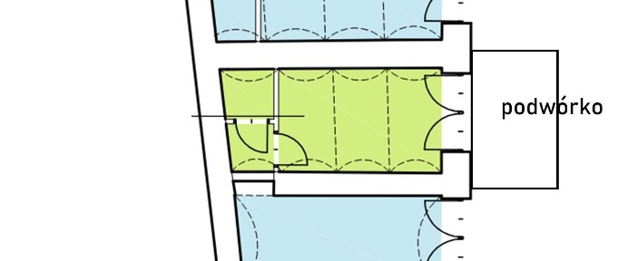 Właściciel sprzeda 15,45m2+5m2 podwórka (12.233zł/m2), parter, MPEC.
