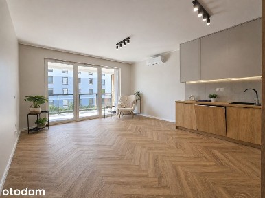 3 pokoje, 57 m2, winda, klima, balkon, 1 piętro