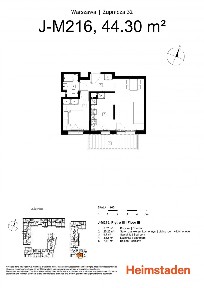 2-pokojowe | 44.3 m2 | Balkon | Internet w cenie | Bezpośrednio