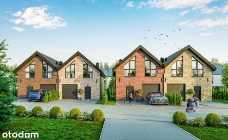Bliźniak 112 m2, ogródek 91 m2 - Bawarski styl