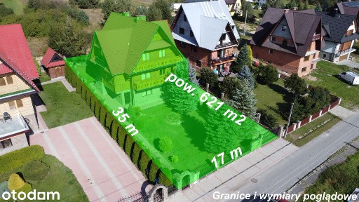 Dom z płaza z widokiem na Tatry i Jezioro Czorsztyńskie