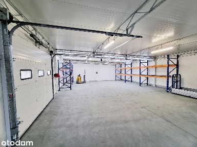 Hala magazyn produkcja, nowy ciepły budynek 130m2