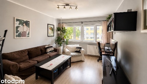 2 niezależne pokoje + jadalnia, 48 m², winda, balkon, BEZ PROWIZJI