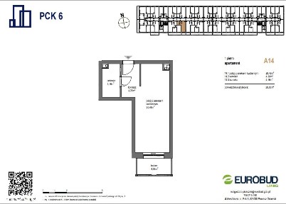 Wynajmę apartament jednopokojowy, ul. Pck 6, Media w cenie!