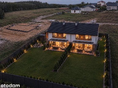 Nowoczesne mieszkanie 82m2 dom 800m2 działki bliźniak z dużym ogrodem