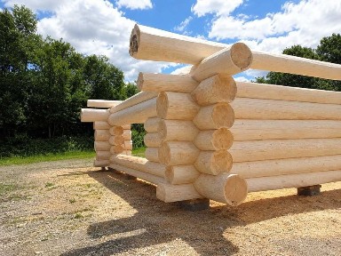 DOM Z BALA 60+ CM - Bukowina dw 13 Gotowe ściany budynku
