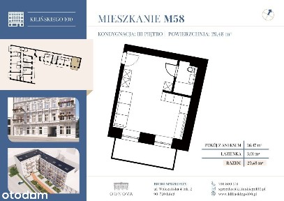 Mieszkania w stanie deweloperskim, gotowe - Kilińskiego 100