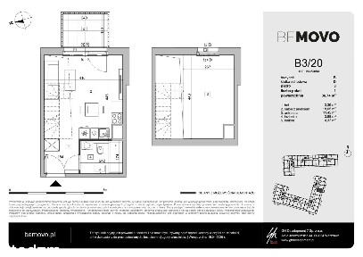 1-pokojowe mieszkanie 36m2 + balkon