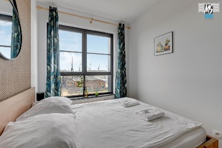 Nowy Apartament Doki, widok na morze i port, STAŁY NAJEM !