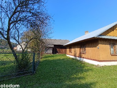 Siedlisko 38 arów z drewnianym domem - Bachów (Podkarpacie)