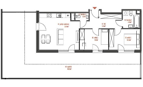 MEGA! 3 pokojowe mieszkanie z ogródkiem * 54 m² * Dobra komunikacja