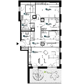 Duży 5 pokojowy apartament | Fajny taras | Dwie przestronne łazienki!