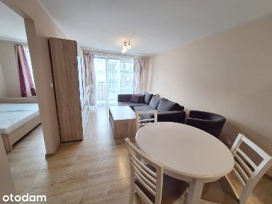 Jagodno, ciche, słoneczne, duży balkon, umeblowane