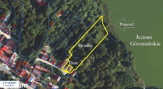 Dom z dużą działką bezpośrednio przy Jeziorze Górznieńskim