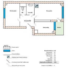 3 pokoje 57,8 m² | po generalnym remoncie | Os. Parkowe Czarnków