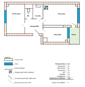 3 pokoje 57,8 m² | po generalnym remoncie | Os. Parkowe Czarnków
