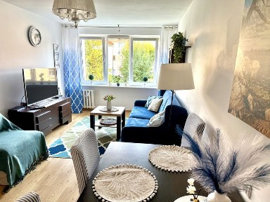 Przytulne mieszkanko 45 m 2 pokoje, CAŁOROCZNIE