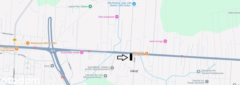 DO WYNAJĘCIA DZIAŁKA 1300m Z HALĄ 200 m² PRZY TRAKCIE BRZESKIM, ZAKRĘT