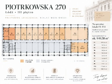 Na sprzedaż powierzchnie komercyjne - Łódź, ul. Piotrkowska 270