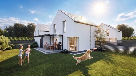 Dom pod Łodzią 122,8 m² | garaż, ogród i źródło ciepła w cenie