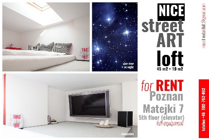 (wolne!) LOFT, Matejki, clima, winda, 5 piętro, widok! / FV