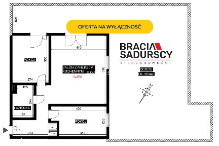 100 m Ogrodu DO Wyłącznego Korzystania | 3 Pokoje