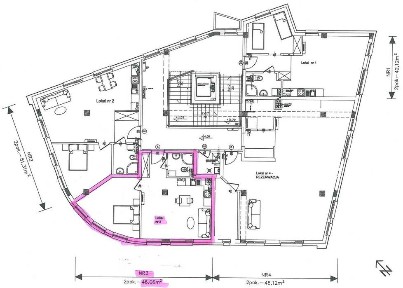Wynajmę lokal usługowy 46,06 m2
