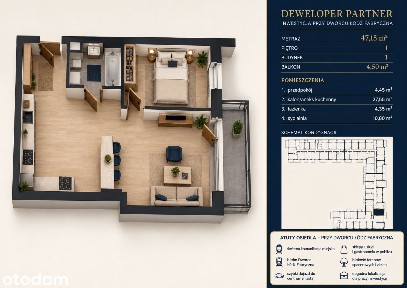 Nowoczesne mieszkanie w nowym centrum Łodzi | Fabryczna | Piotrkowska